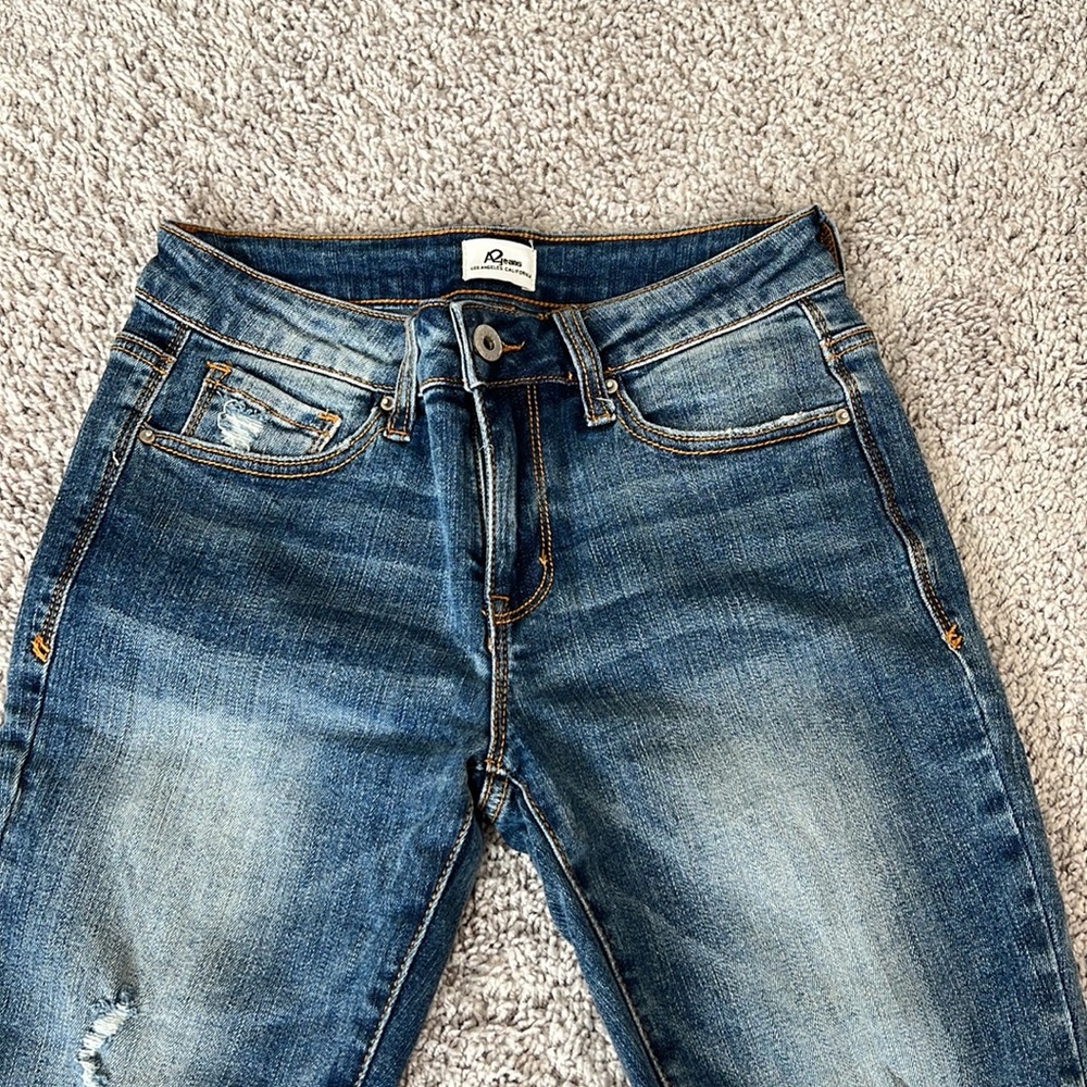 Vici A2 Jeans Asher Medium Rise Distressed Skinny Jeans New - Picture 5 of 11